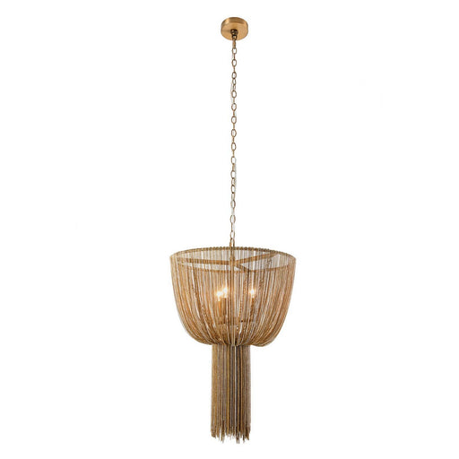 Yale Three Light Chandelier Aged Brass