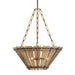 Arteriors - DSI16 - Three Light Chandelier - Decora - Smoke/Antique Brass