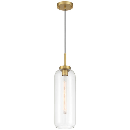 Elle One Light Pendant Antique Brushed Brass