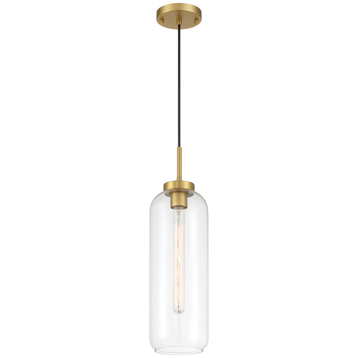 Access - 52006-ABB/CLR - One Light Pendant - Elle - Antique Brushed Brass