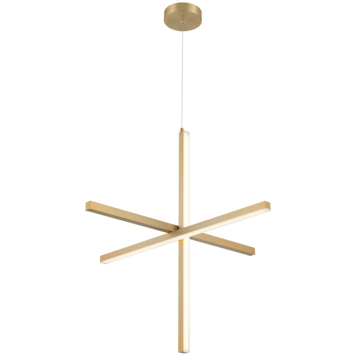 Access - 52065LEDD-BG/ACR - LED Pendant - Vega - Brushed Gold