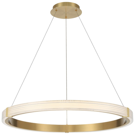 Panache LED Pendant Antique Brushed Brass