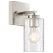 Access - 61051-BS/CLR - One Light Wall Sconce - Ellie - Brushed Steel