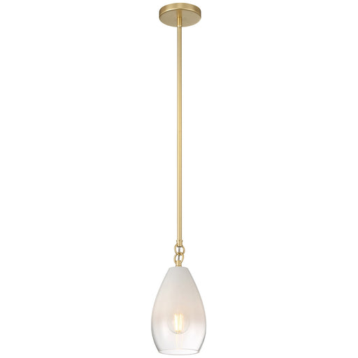 Ombre One Light Pendant Antique Brass