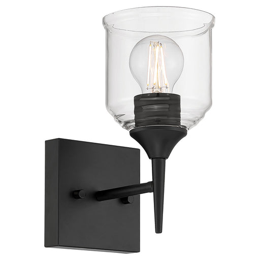 Beacon One Light Wall Sconce Matte Black