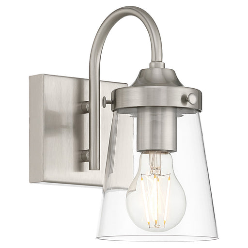 Dickens One Light Wall Sconce Brushed Steel