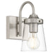 Access - 62021-BS/CLR - One Light Wall Sconce - Dickens - Brushed Steel