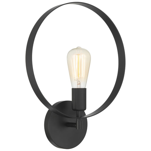 Hoop LED Wall Sconce Matte Black