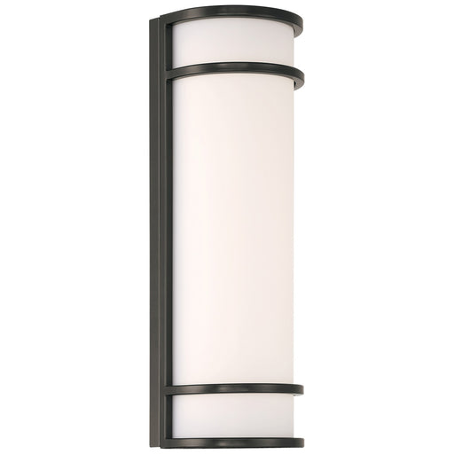 Cove Dual Voltage LED Outdoor Wall Mount Black