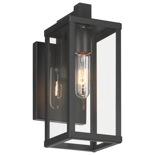 Augusta One Light Outdoor Wall Mount Black