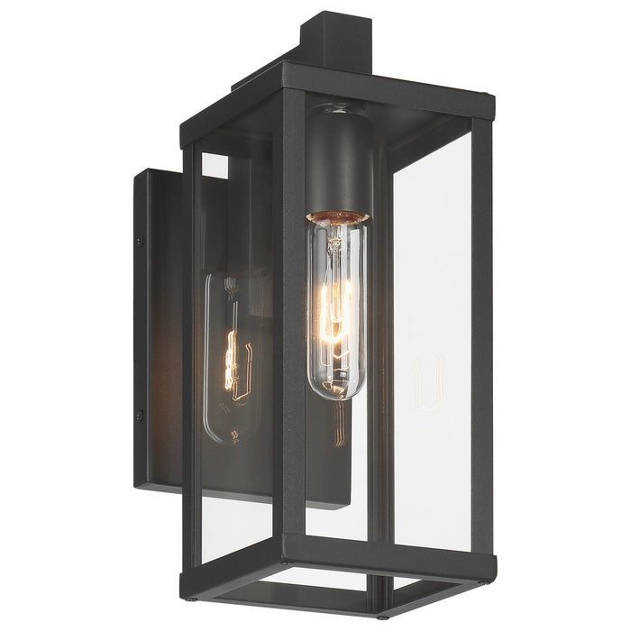 Access - 20152MG-BL/CLR - One Light Outdoor Wall Mount - Augusta - Black