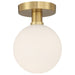 Access - 20495LEDD-AB/OPL - LED Semi Flush Mount - Michelle - Antique Brass