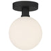 Access - 20495LEDD-MBL/OPL - LED Semi Flush Mount - Michelle - Matte Black