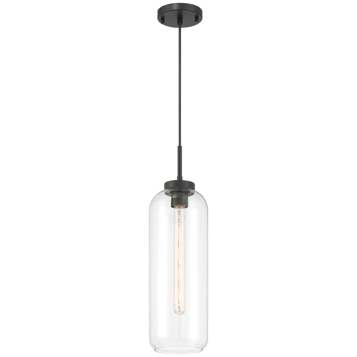 Access - 52006-MBL/CLR - One Light Pendant - Elle - Matte Black