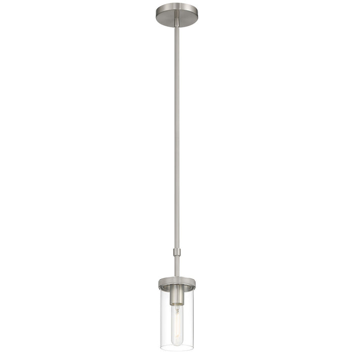 Access - 62309-BS/CLR - One Light Pendant - Lily - Brushed Steel