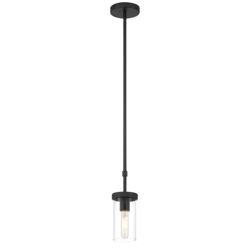 Access - 62309-MBL/CLR - One Light Pendant - Lily - Matte Black