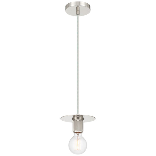 Central LED Pendant Polished Nickel
