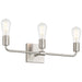 Access - 62443-BS - Three Light Vanity - Virgin - Brushed Steel
