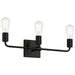 Access - 62443-MBL - Three Light Vanity - Virgin - Matte Black