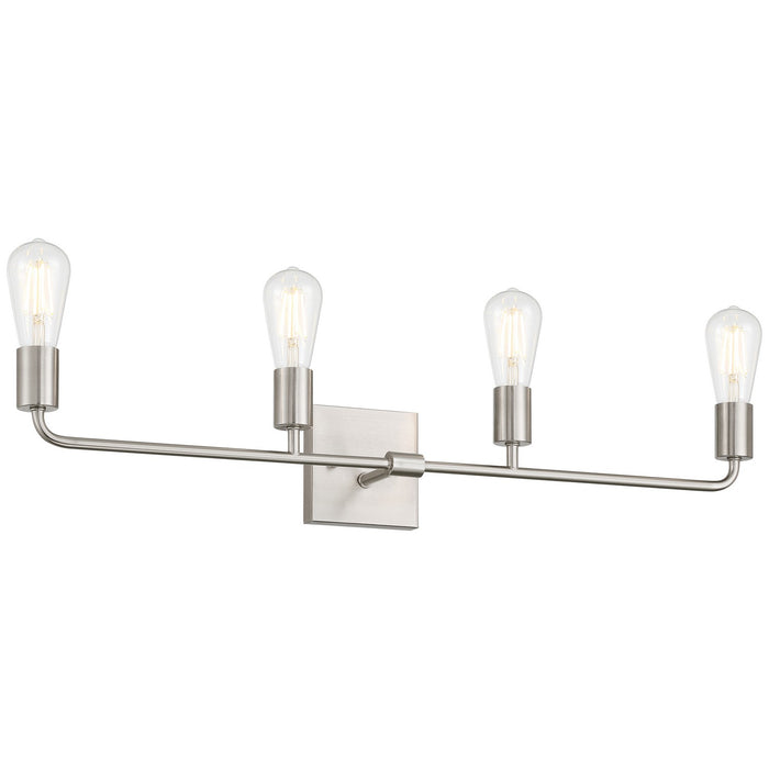 Access - 62444-BS - Four Light Vanity - Virgin - Brushed Steel