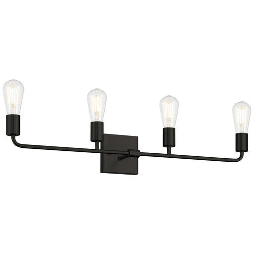 Access - 62444-MBL - Four Light Vanity - Virgin - Matte Black