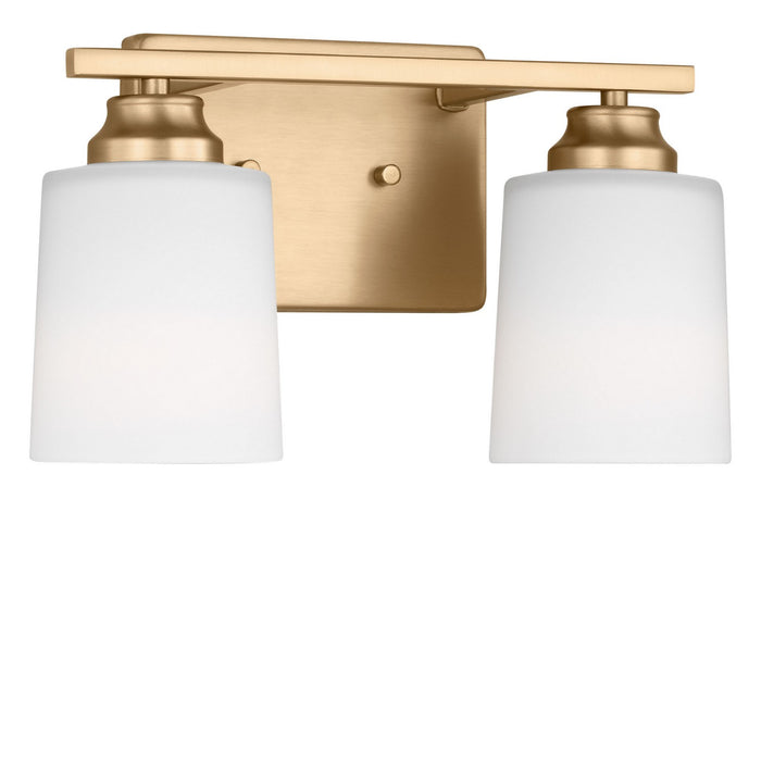 Generation Lighting - 4420902-848 - Two Light Bath - Vinton - Satin Brass