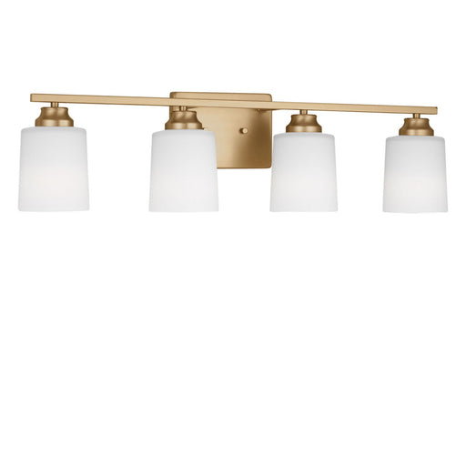 Generation Lighting - 4420904EN3-848 - Four Light Bath - Vinton - Satin Brass