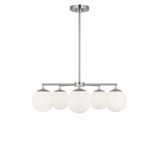 Nube Five Light Chandelier Brushed Nickel