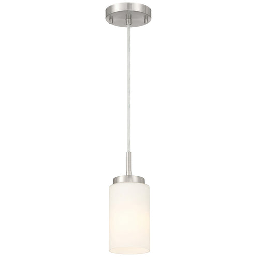 Access - 63082-BS/OPL - One Light Pendant - Iris - Brushed Steel