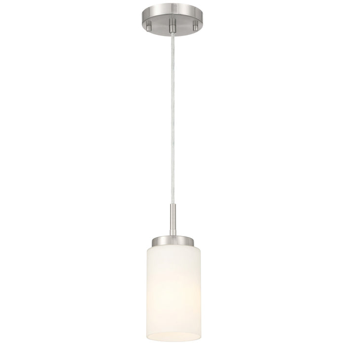 Access - 63082-BS/OPL - One Light Pendant - Iris - Brushed Steel