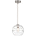 Access - 63092-BS/CRB - One Light Pendant - Swirl - Brushed Steel