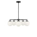 Generation Lighting - GLC1795MBK - Five Light Chandelier - Nube - Midnight Black