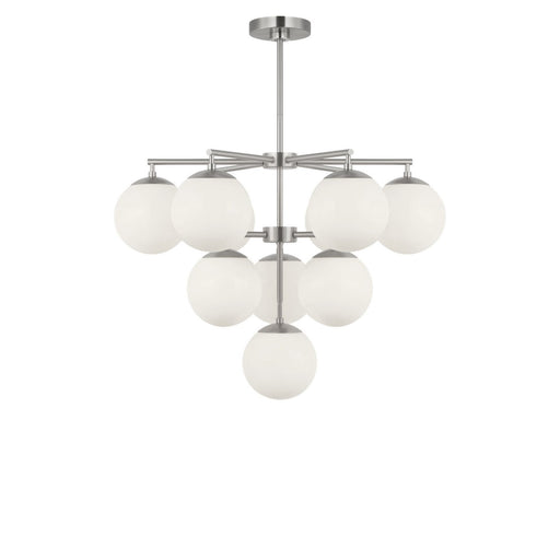 Nube Ten Light Chandelier Brushed Nickel