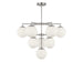Generation Lighting - GLC18010BNE - Ten Light Chandelier - Nube - Brushed Nickel