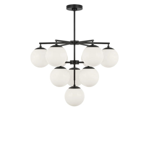 Nube Ten Light Chandelier Midnight Black