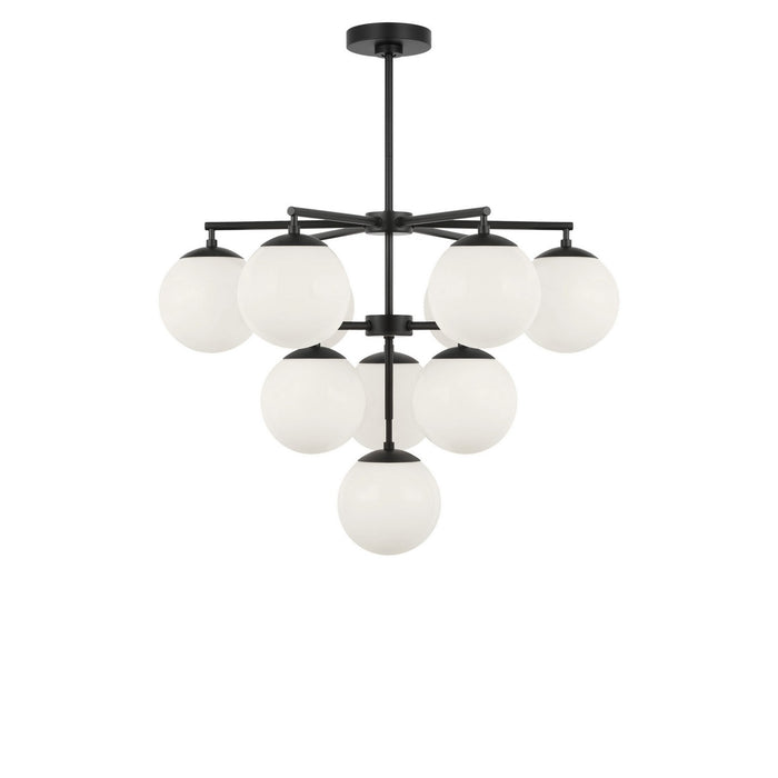 Generation Lighting - GLC18010MBKE - Ten Light Chandelier - Nube - Midnight Black