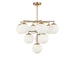 Generation Lighting - GLC18010SB - Ten Light Chandelier - Nube - Satin Brass