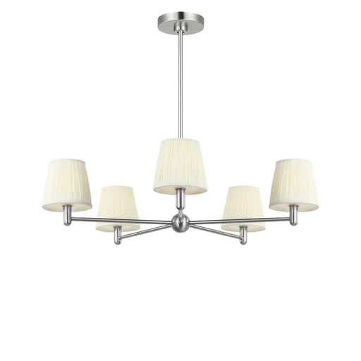 Vilera Five Light Chandelier Brushed Nickel