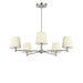 Generation Lighting - GLC1865BNE - Five Light Chandelier - Vilera - Brushed Nickel