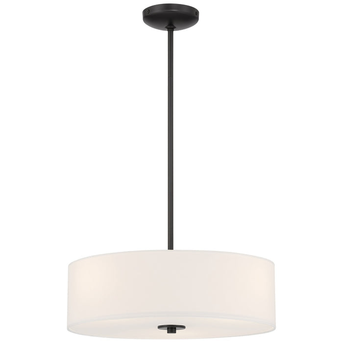 Access - 64065LEDDLP-MBL/WH - LED Pendant or Semi-Flush - Mid Town - Matte Black