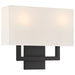 Access - 64062LEDDLP-MBL/WH - LED Wall Sconce - Mid Town - Matte Black