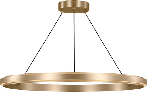 Aro LED Chandelier Satin Brass