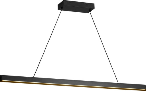 Aro Linear Chandelier Midnight Black