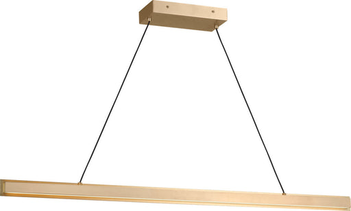 Aro Linear Chandelier Satin Brass