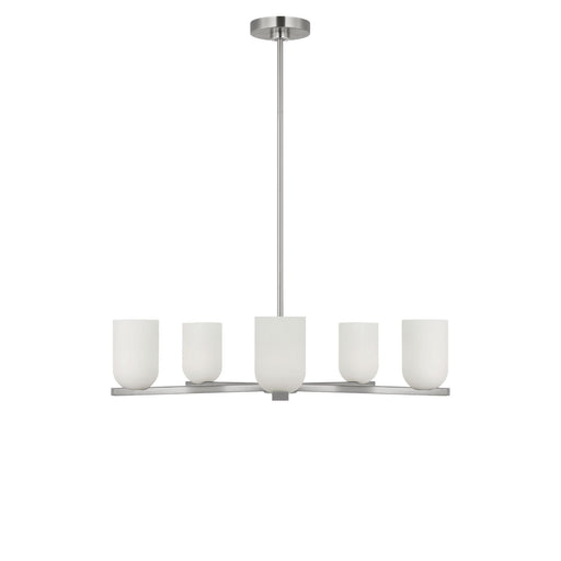 Neblina Five Light Chandelier Brushed Nickel
