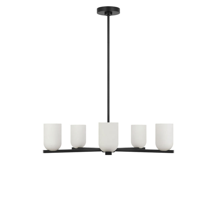 Generation Lighting - GLC1935MBK - Five Light Chandelier - Neblina - Midnight Black
