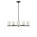Generation Lighting - GLC1935MBK - Five Light Chandelier - Neblina - Midnight Black