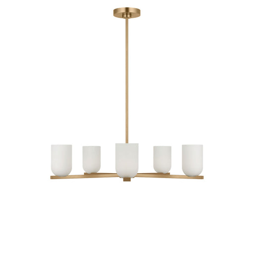 Neblina Five Light Chandelier Satin Brass