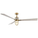 Minka Aire - F768L-LBR/WCD - 65"Ceiling Fan - Nauticus - Legacy Brass