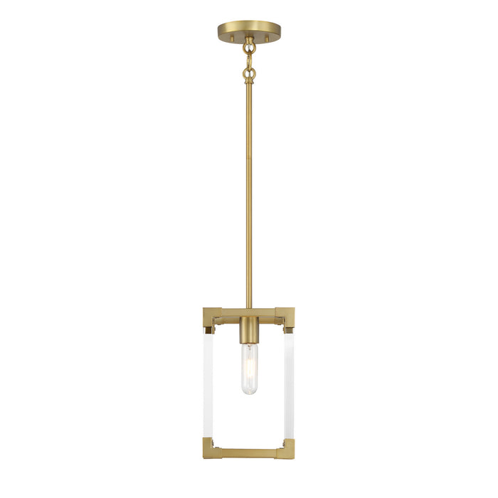 Minka-Lavery - 1456-695 - One Light Mini Pendant - Oro District - Soft Brass